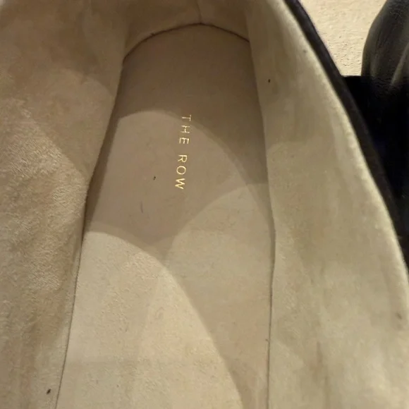 NIB The Row Black Leather Stella Ballet Flats size 10 - Picture 9 of 10